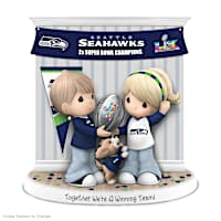 Together We're A Winning Team Seattle Seahawks Figurine