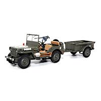 Utility Diecast Truck And Trailer Set