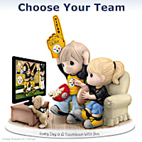 Porcelain NFL Couple Figurine: Choose Your Team