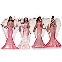 Keith Mallett Breast Cancer Awareness Angel Figurines