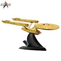 STAR TREK Cast Metal Starship Sculpture Collection