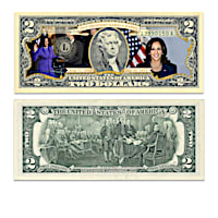 Kamala Harris $2 Bill Currency Collection With Display Box