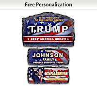 President Trump Welcome Sign Personalized With Your Name