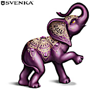 Blake Jensen "Parade Of Purple" Elephant Figurine Collection