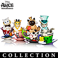 Disney Tea-lightful Wonderland Cat Figurine Collection