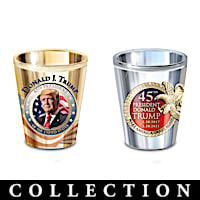 Donald Trump Presidential Shot Glass Collection