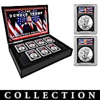 The Complete Donald Trump Silver Eagle Coin Collection