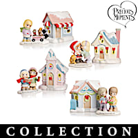 Precious Moments Christmas Village Figurine Collection