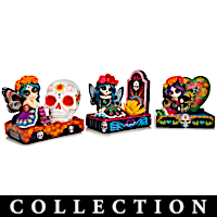 A Fur-ever Love Sugar Skull Cat Figurine Collection