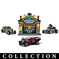 Frank N. Stein's "Monster Garage" With Roadsters And Display