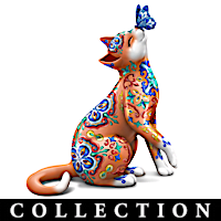 A Fur-ever Love Sugar Skull Cat Figurine Collection