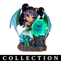 Jasmine Becket-Griffith Fairy & Lighted Dragon Egg Figurines