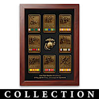 USMC 250th Anniversary Battle Victory Bars And Display