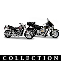 1:18-Scale Historic Harley-Davidson Diecast Motorcycles