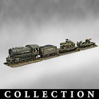 Normandy Breakout WWII Railway Service Figural Train Cars