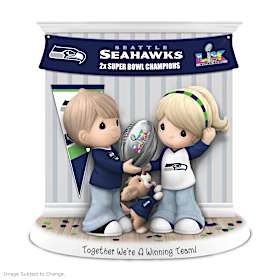 Together We're A Winning Team Seattle Seahawks Figurine
