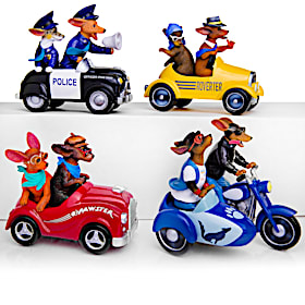 Fast And Furr-iest Dachshund Figurine Collection