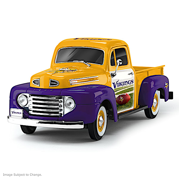 Minnesota Vikings 1:18-Scale 1948 Ford NFL Pickup Truck Sculpture