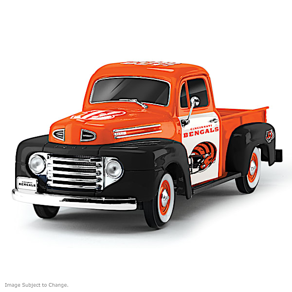 Cincinnati Bengals 1:18-Scale 1948 Ford NFL Pickup Truck Sculpture