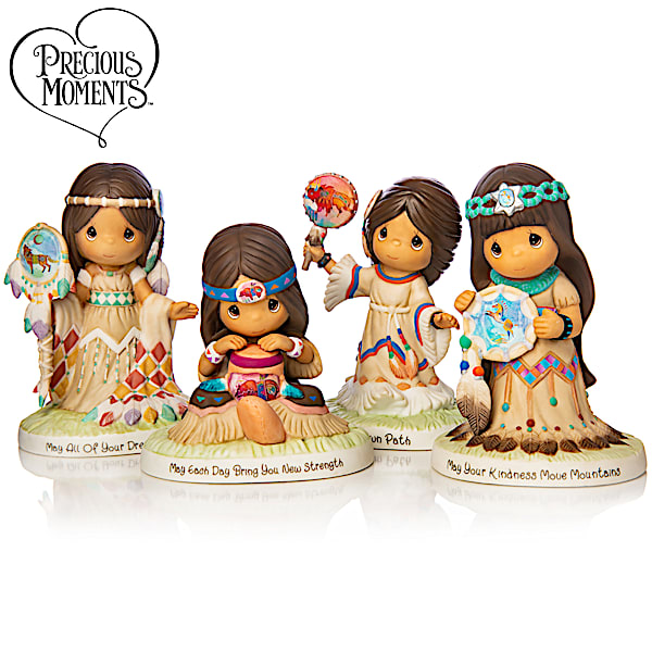 Precious moments native american indian dolls sale