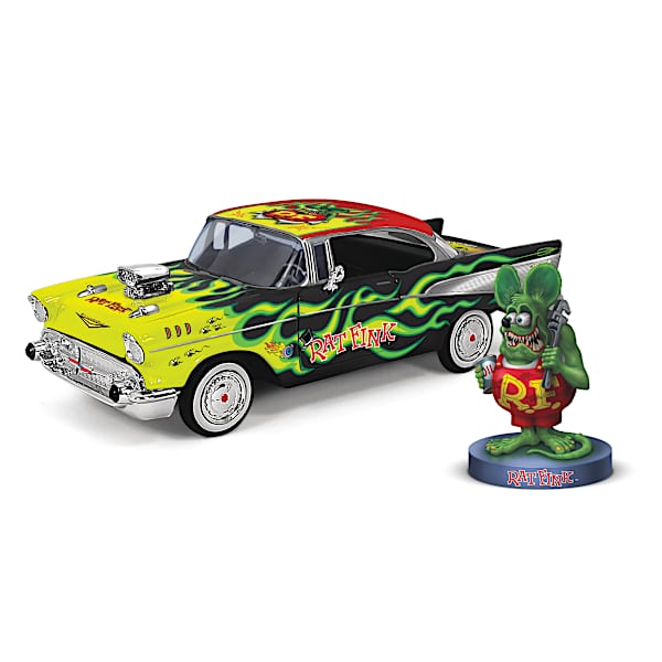 Rat Fink 1:24-Scale Diecast Car Collection Featuring A 1957 Bel